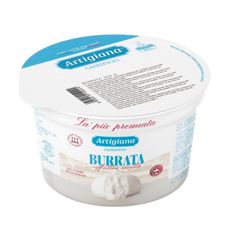 Burratina Bichiere 125gr Artigiana